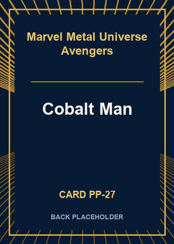Cobalt Man back card image