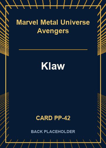 Klaw back card image