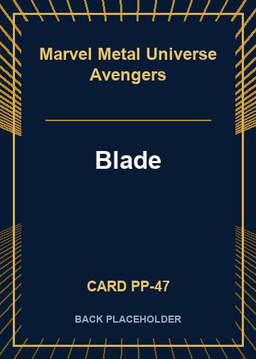 Blade back card image