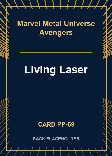 Living Laser back card image