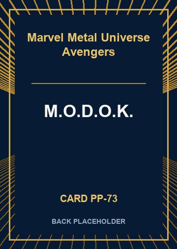 M.O.D.O.K. back card image