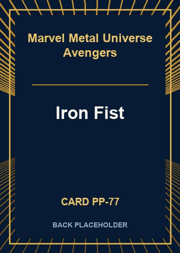 Iron Fist back card image