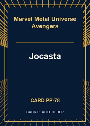 Jocasta back card image