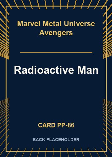 Radioactive Man back card image