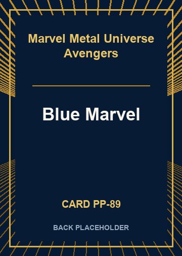 Blue Marvel back card image