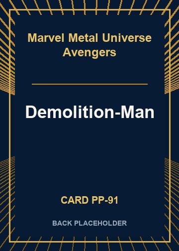 Demolition-Man back card image
