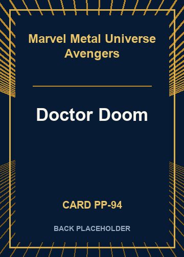 Doctor Doom back card image