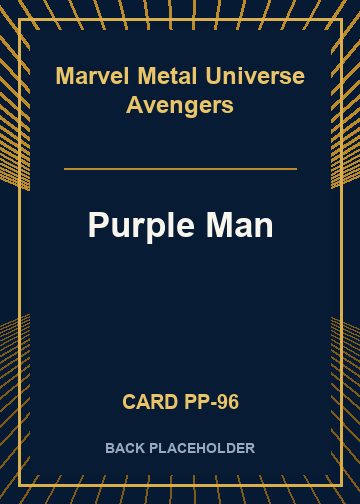 Purple Man back card image