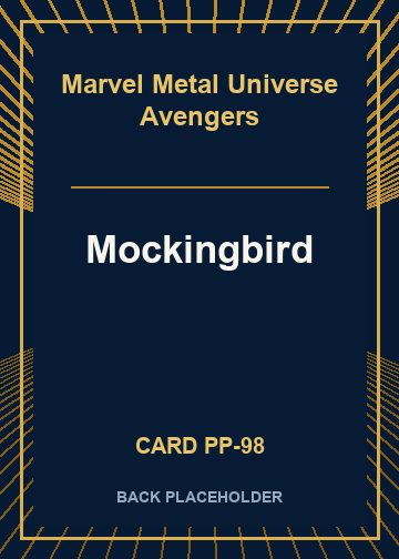 Mockingbird back card image