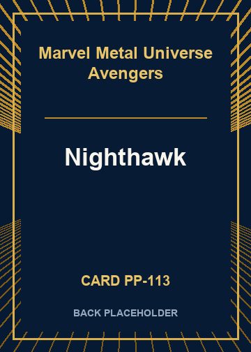 Nighthawk back card image