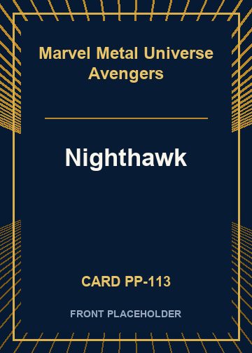 Nighthawk front card image