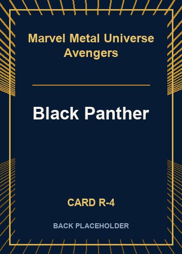 Black Panther back card image