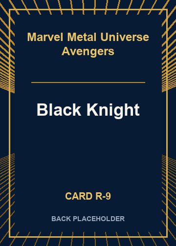 Black Knight back card image