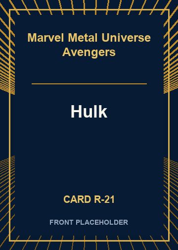 Hulk front card image