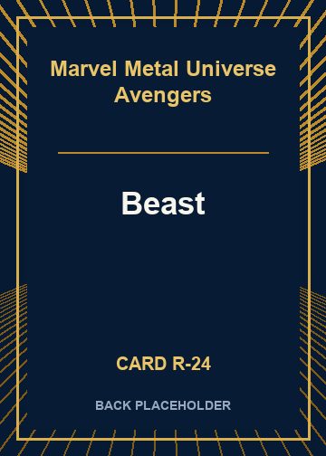 Beast back card image