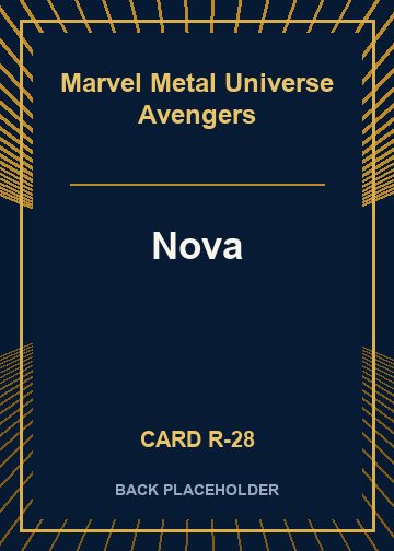 Nova back card image