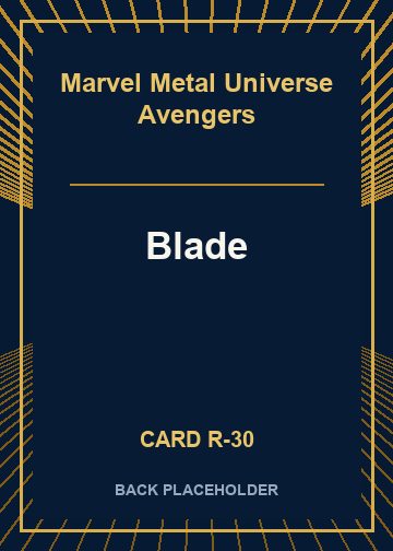 Blade back card image