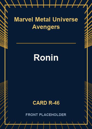 Ronin front card image