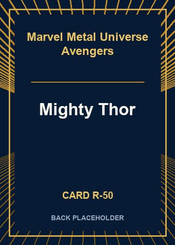 Mighty Thor back card image