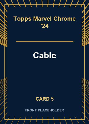 Cable front artwork