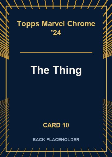 The Thing back artwork