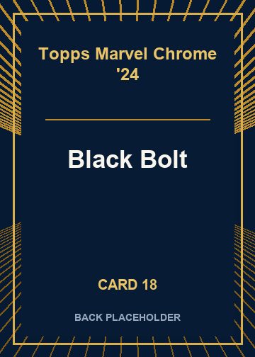 Black Bolt back artwork