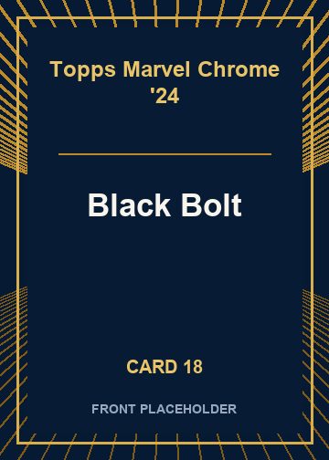Black Bolt front artwork