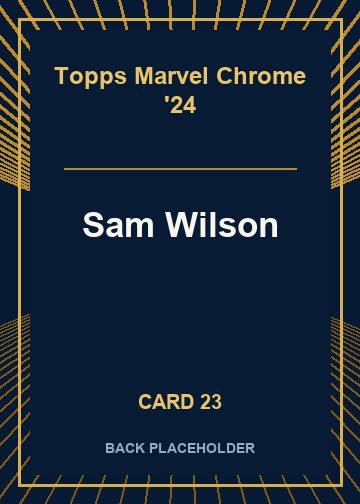 Sam Wilson back artwork