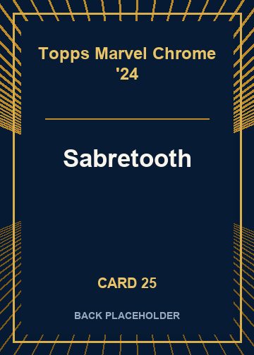 Sabretooth back artwork