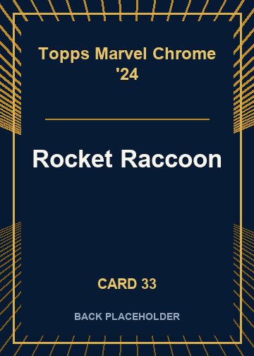 Rocket Raccoon back artwork