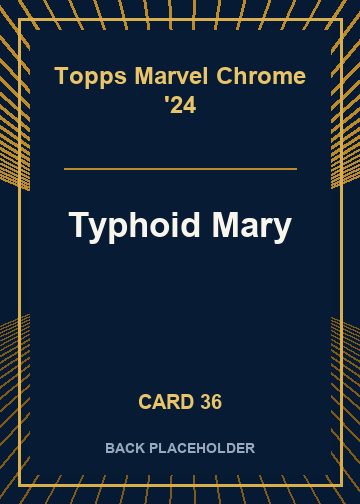 Typhoid Mary back artwork