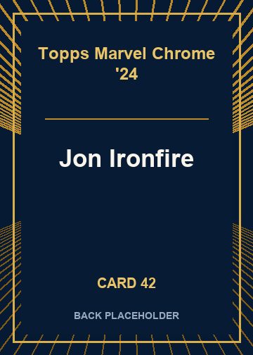 Jon Ironfire back card image