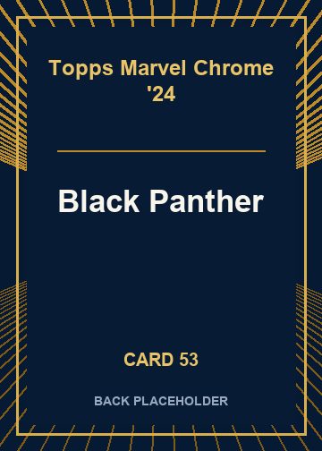 Black Panther back card image