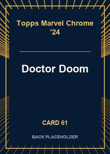 Doctor Doom back card image