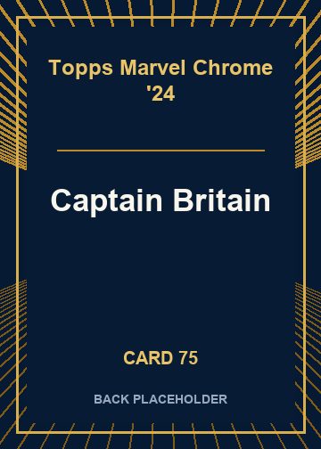 Captain Britain back card image