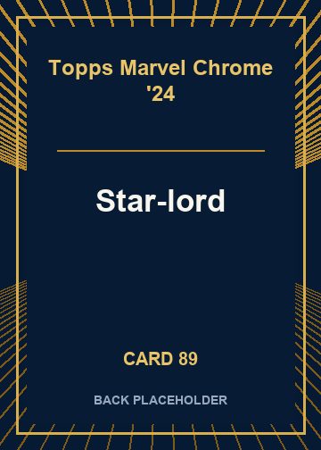 Star-lord back card image
