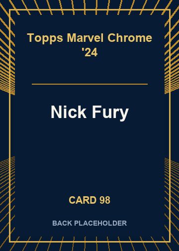 Nick Fury back card image