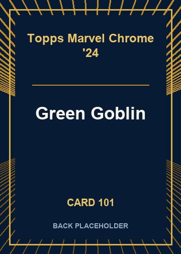 Green Goblin back card image