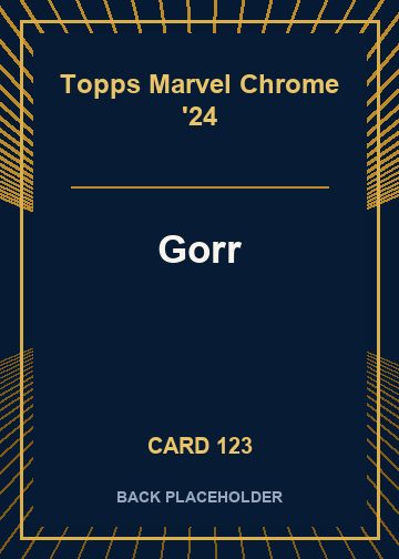 Gorr back card image