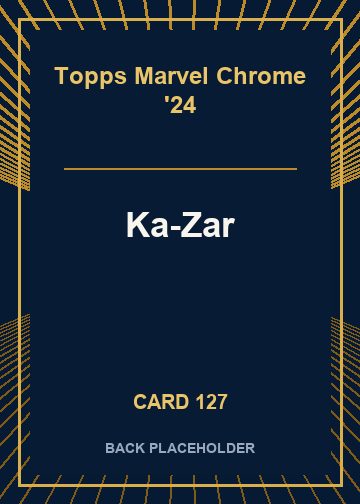 Ka-Zar back card image