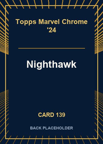 Nighthawk back card image
