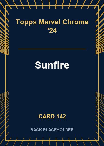Sunfire back card image