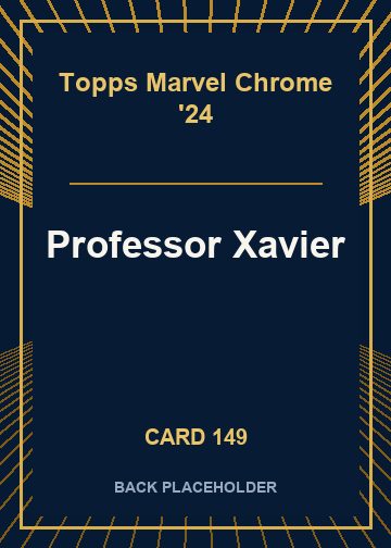 Professor Xavier back card image