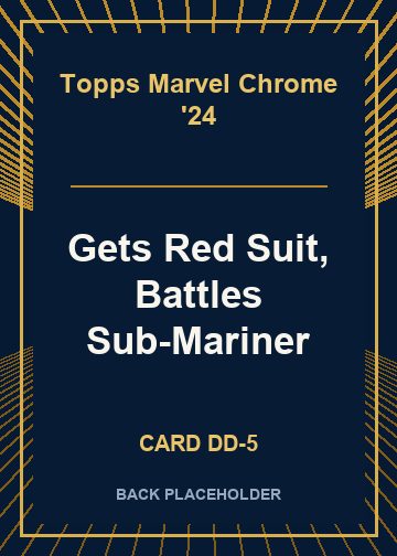 Gets Red Suit, Battles Sub-Mariner back card image