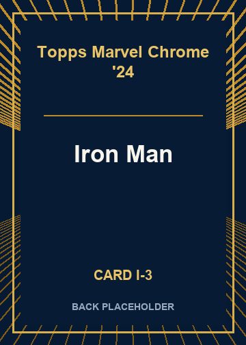 Iron Man back card image
