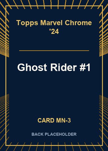 Ghost Rider #1 back card image