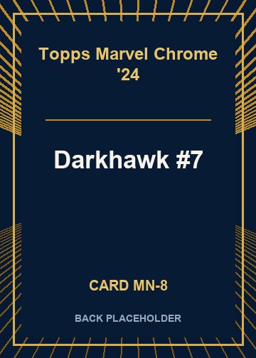 Darkhawk #7 back card image