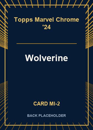 Wolverine back card image