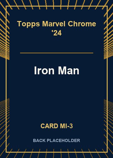 Iron Man back card image