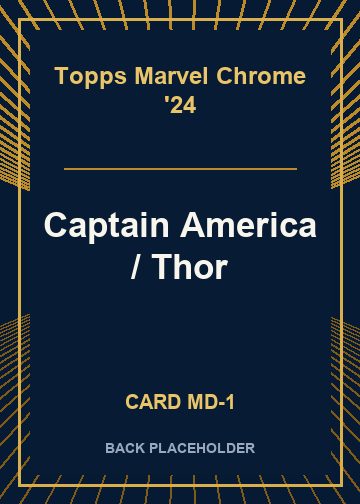 Captain America / Thor back card image